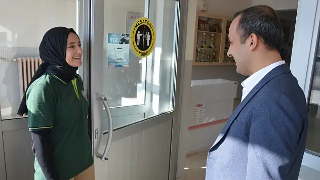 Kaymakam Poçanoğlu'ndan İbn-i Sina Mesleki ve Teknik Anadolu Lisesine Ziyaret