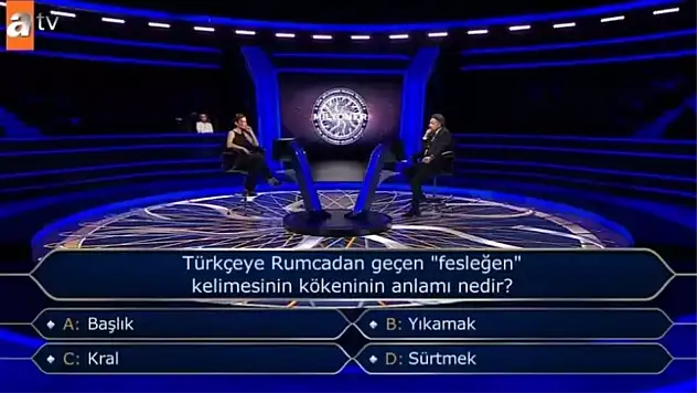 (Kim Milyoner Olmak İster) Fesleğen sorusunun cevabı ne ?