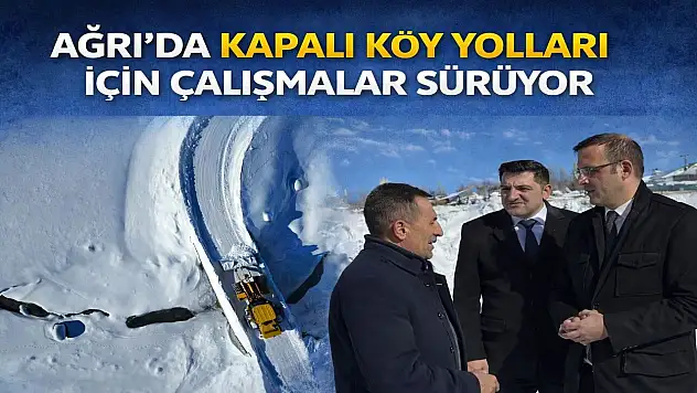 Kırsalda ulaşım için zamanla yarış devam ediyor