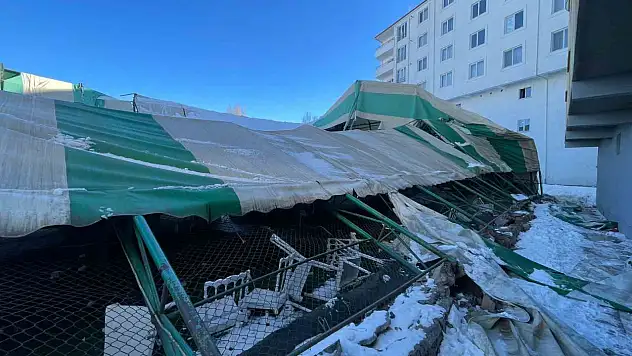 Kış şartları bir yapıyı daha vurdu