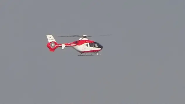 Konjenital kalp hastası bebek helikopterle Gaziantep'e nakledildi