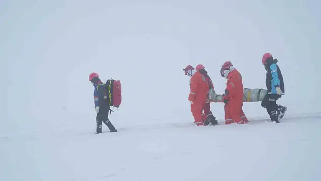 Kozma Dağı'nda gerçeği aratmayan çığ senaryosu