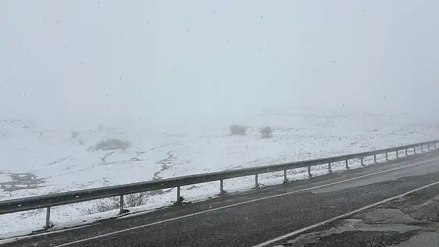 Mayıs ortasında Kop Dağı'na kar yağdı