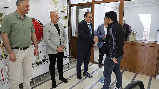 Müdür Çelebi personelle bayramlaştı