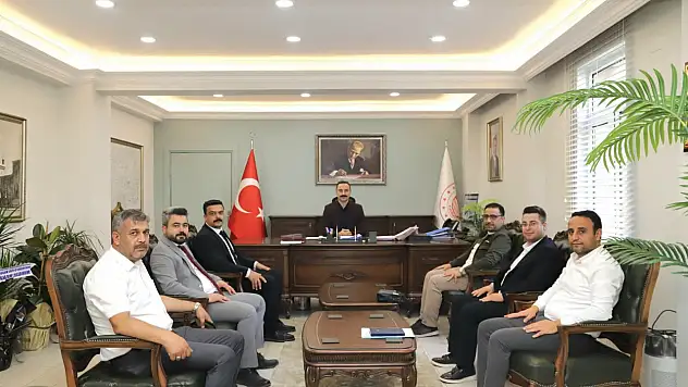 Müftü Demirkaynak'tan Kaymakam Ayvat'a hayırlı olsun ziyareti