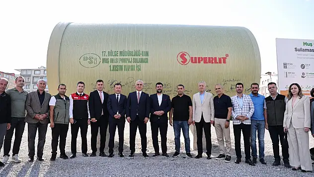 Muş Ovası Sulama Projesi ile 168 bin dekar tarım arazisi sulanacak