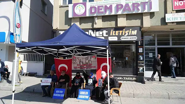 Muş'ta aileler evlat nöbetine devam ediyor, çocukları için eylem yapıyorlar