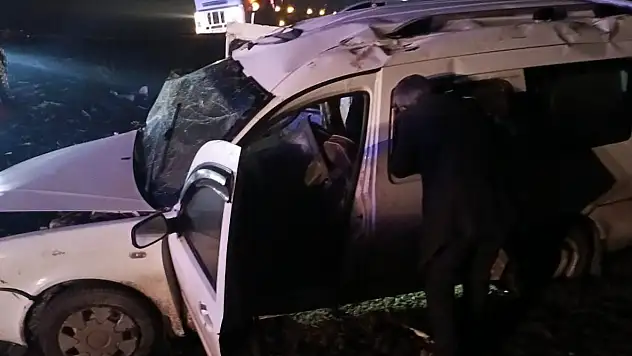Muş'ta etkili olan yoğun sis kazaya neden oldu
