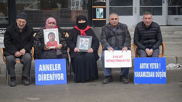 Muş'ta evlat nöbeti kararlılıkla devam ediyor