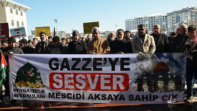 Muş'ta Gazze'ye destek açıklaması