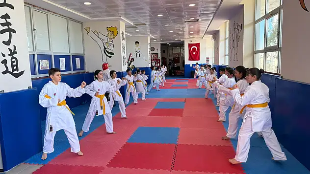 Muş'ta Gençler İçin Karate Antrenmanları Devam Ediyor