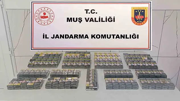 Muş'ta kamyonette 270 paket gümrük kaçağı sigara ele geçirildi