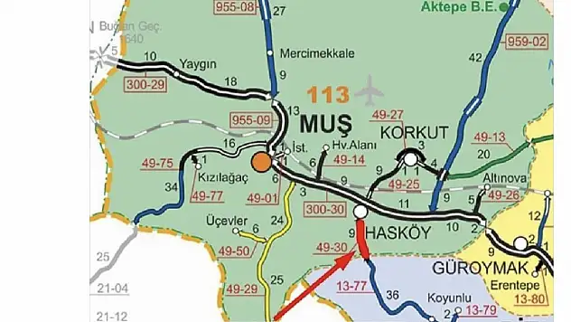 Muş'ta kar yağışı ulaşımı olumsuz etkiliyor, yollar kapandı!
