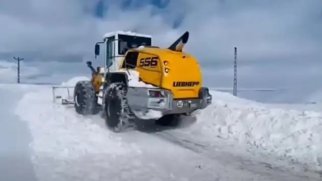 Muş'ta Karla Mücadele Aralıksız Sürüyor