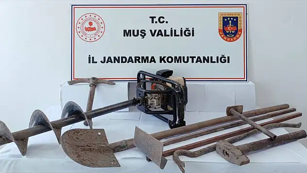 Muş'ta sit alanına tünel kazan 4 kişi yakalandı