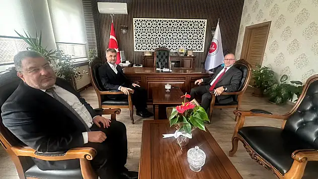 Mushafları İnceleme Kurulu Üyesi İbrahim Noğman'dan Müftü Yavuz'a Ziyaret