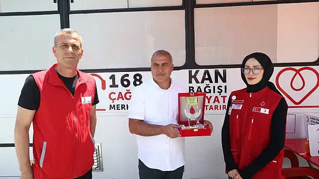 Muşlu gönüllüden örnek davranış: 24 yılda 47 kez kan bağışladı