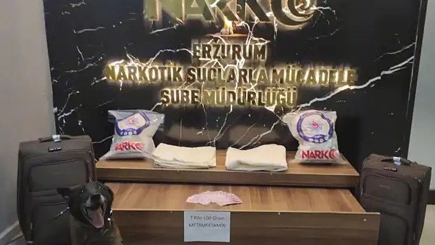 Narkotik Suçlarla Mücadele Kapsamında 7 Kilo 100 Gram Metamfetamin Ele Geçirildi
