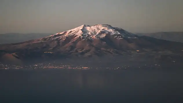 Nemrut Kalderası, Süphan ve Ağrı Dağı havadan görüntülendi
