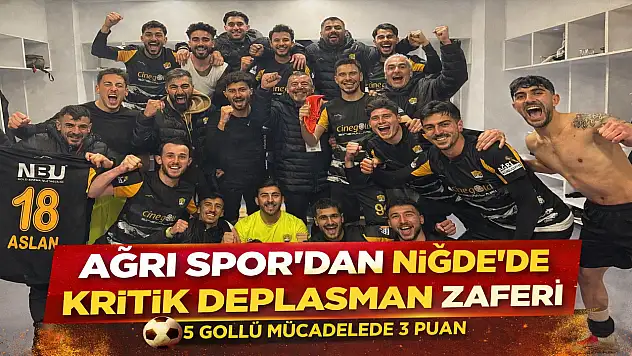 Niğde'de 5 gollü düello: Ağrı Spor son sözü söyledi