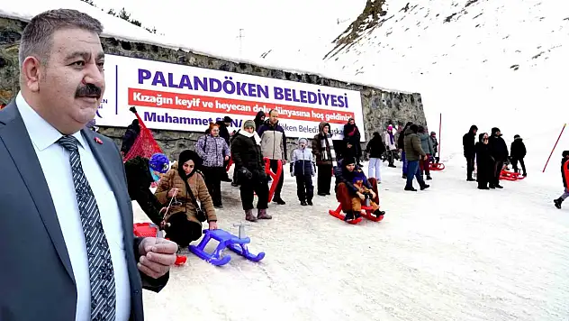 Palandöken'de kızak keyfi rekor kırdı