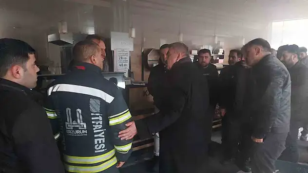 Palandöken'de patlama paniği