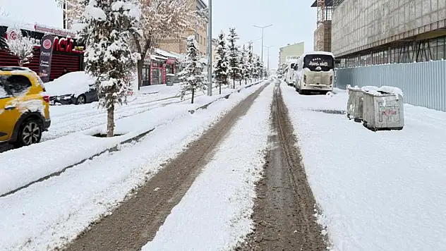 Patnos'a bahar beklenirken kış geri döndü