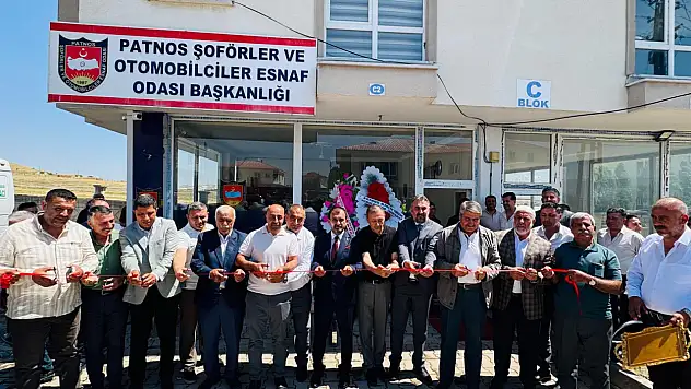Patnos Şoförler Odası'nın yeni hizmet binası açıldı
