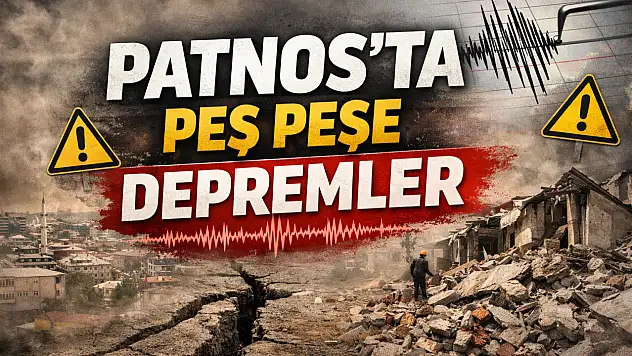 Patnos'ta peş, peşe depremler! 2 deprem birden oldu