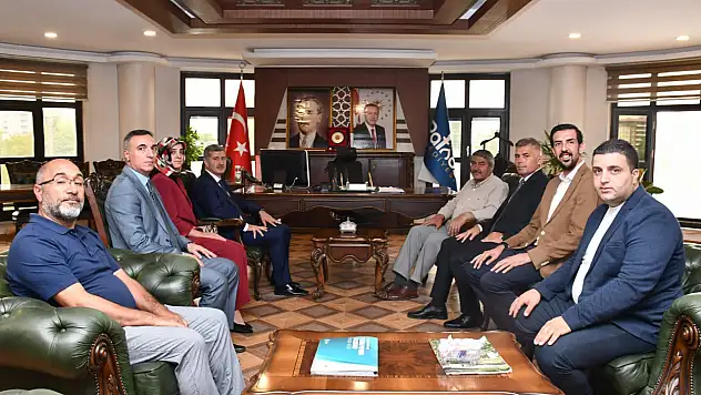 Rektör Gülçin'den Patnos Belediye Başkanı Taşkın'a ziyaret