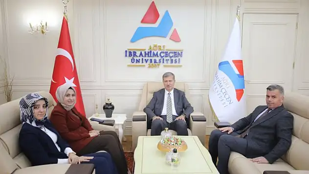 Rektör Gülçin Kaymakam Kılıç'ı ağırladı