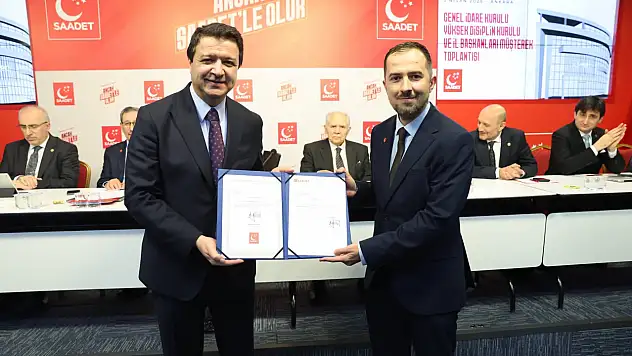 Saadet Partisi Ağrı İl Başkanlığı'nda görev değişimi