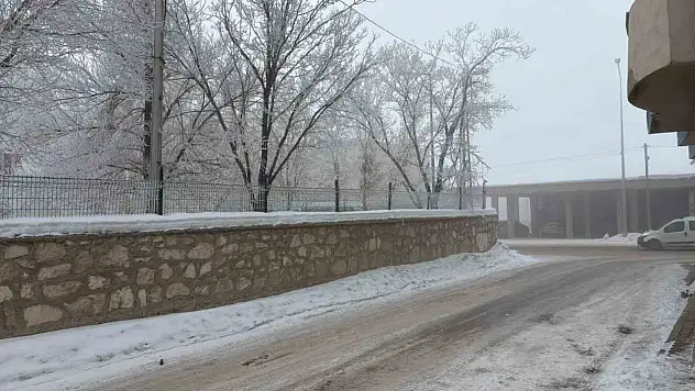 Sabah saatlerinde Diyadin'i sis kapladı