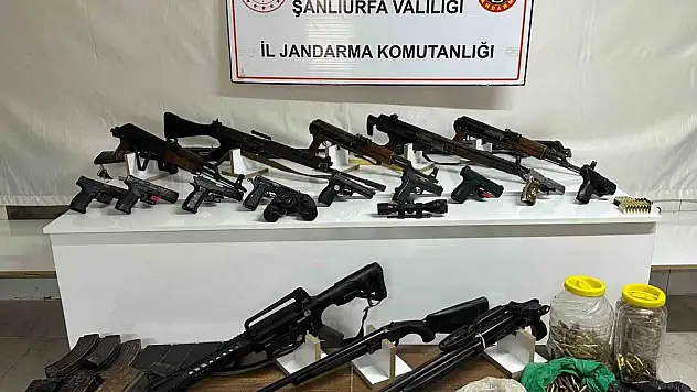 Şanlıurfa'da silah kaçakçılığı operasyonu: 22 gözaltı