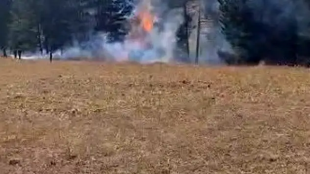 Sarıkamış ormanlarındaki yangın hızlı müdahale ile kontrol altına alındı