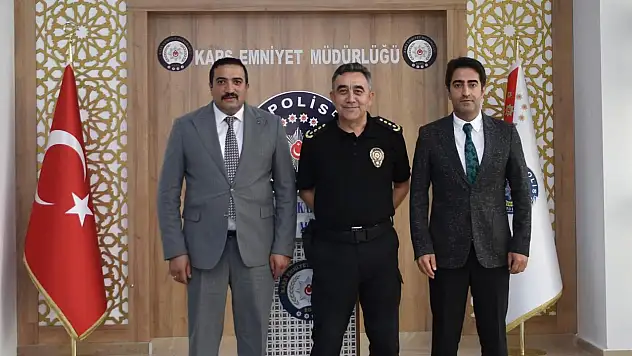 Sarıkamış'ta Emniyet Müdürü Tombul'a Hayırlı Olsun Ziyareti