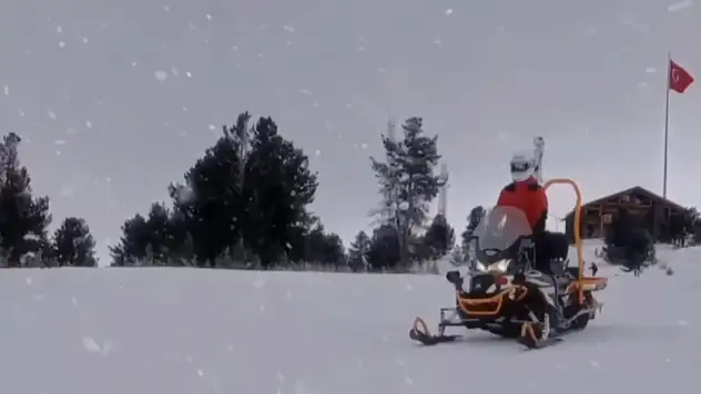 Sarıkamış'ta kış turizmi için JAK timleri 7/24 güvenlik sağlıyor