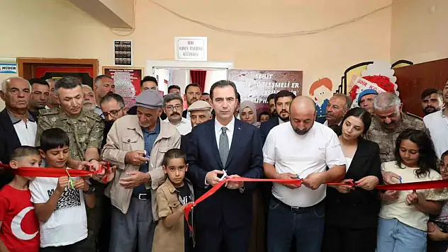 Şehit Piyade Sözleşmeli Er Mahsun Yeşildemir için köyünde kütüphane açıldı