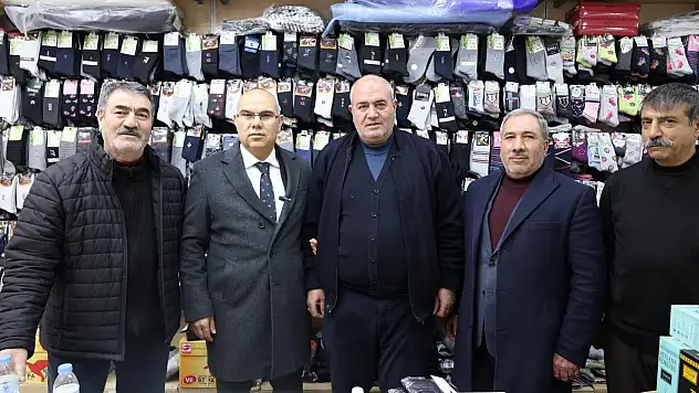 Soğuk havanın sıcak buluşması: Vali Koç ve Müdür Önder esnafı ziyaret etti