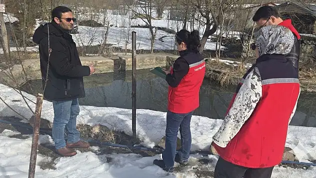 Su ürünlerinde verimlilik için sahada değerlendirme yapıldı