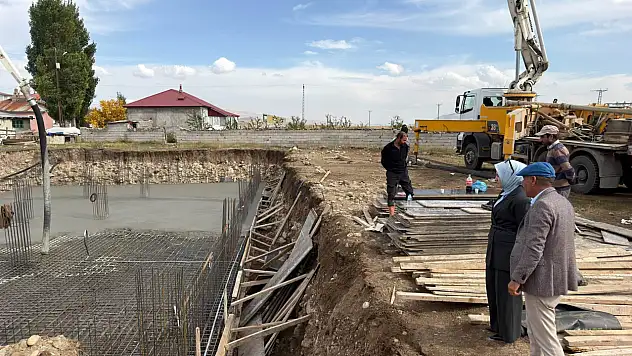 Taşlıçay'da kız öğrenciler için yeni Kur'an kursunun temeli atıldı
