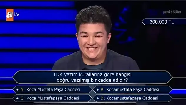 TDK yazım kurallarına göre hangisi doğru yazılmış bir cadde adıdır?