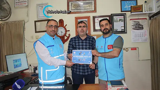 TDV Doğubayazıt'tan Karaköse Haber'e bayram öncesi kurban bağışı ziyareti