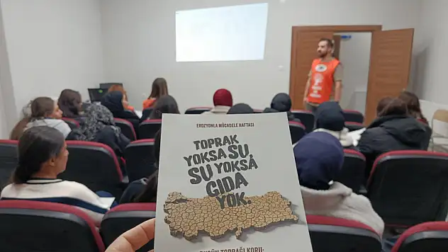 TEMA Vakfı, Doğubayazıt'ta gençlere erozyonla mücadeleyi anlattı