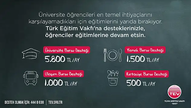 TEV'den bayramda eğitime destek çağrısı