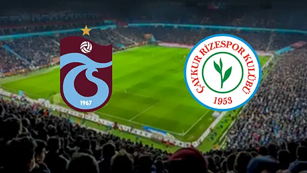 Trabzonspor ile Çaykur Rizespor 46. randevuda