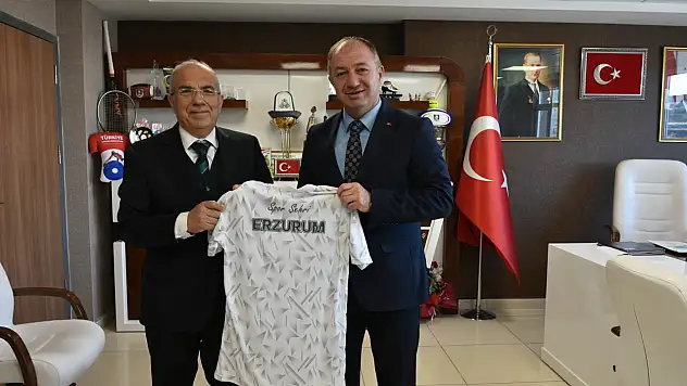 Türkiye Atıcılık Federasyonu Başkanı Kocakaya'dan Erzurum Gençlik ve Spor İl Müdürlüğüne Ziyaret