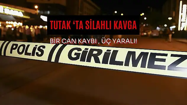 Tutak'a bağlı köyde silahlar konuştu bir kişi hayatını kaybetti
