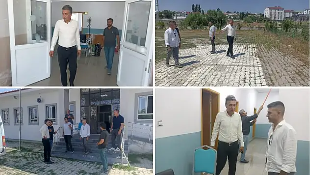 Tutak'ta okullar yeni döneme hazırlanıyor: Çakan çalışmaları yerinde inceledi