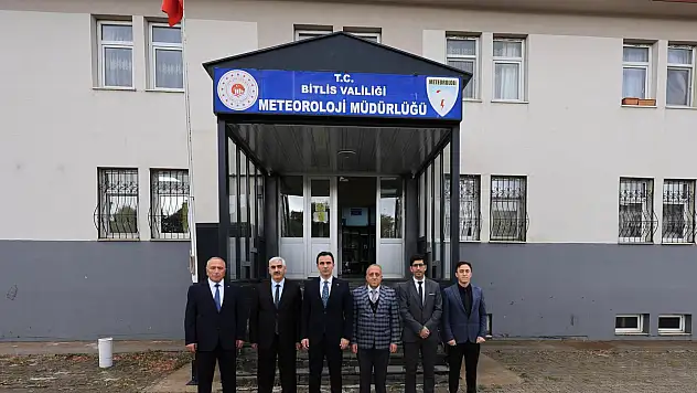 Vali Ahmet Karakaya'dan Bitlis Meteoroloji Müdürlüğü'ne Ziyaret